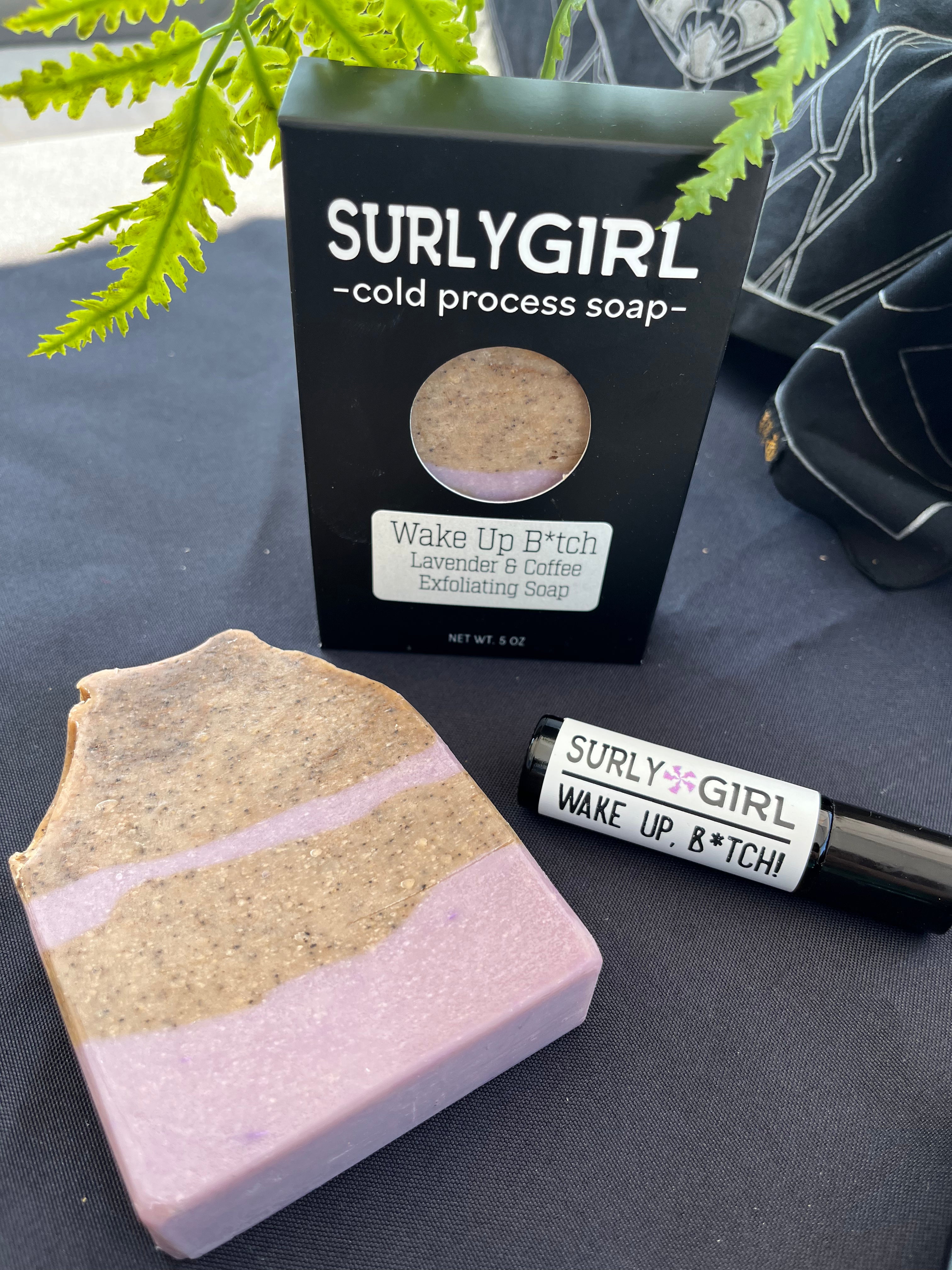 Wake Up B*tch Under Eye Roller & Exfoliating Soap Bundle